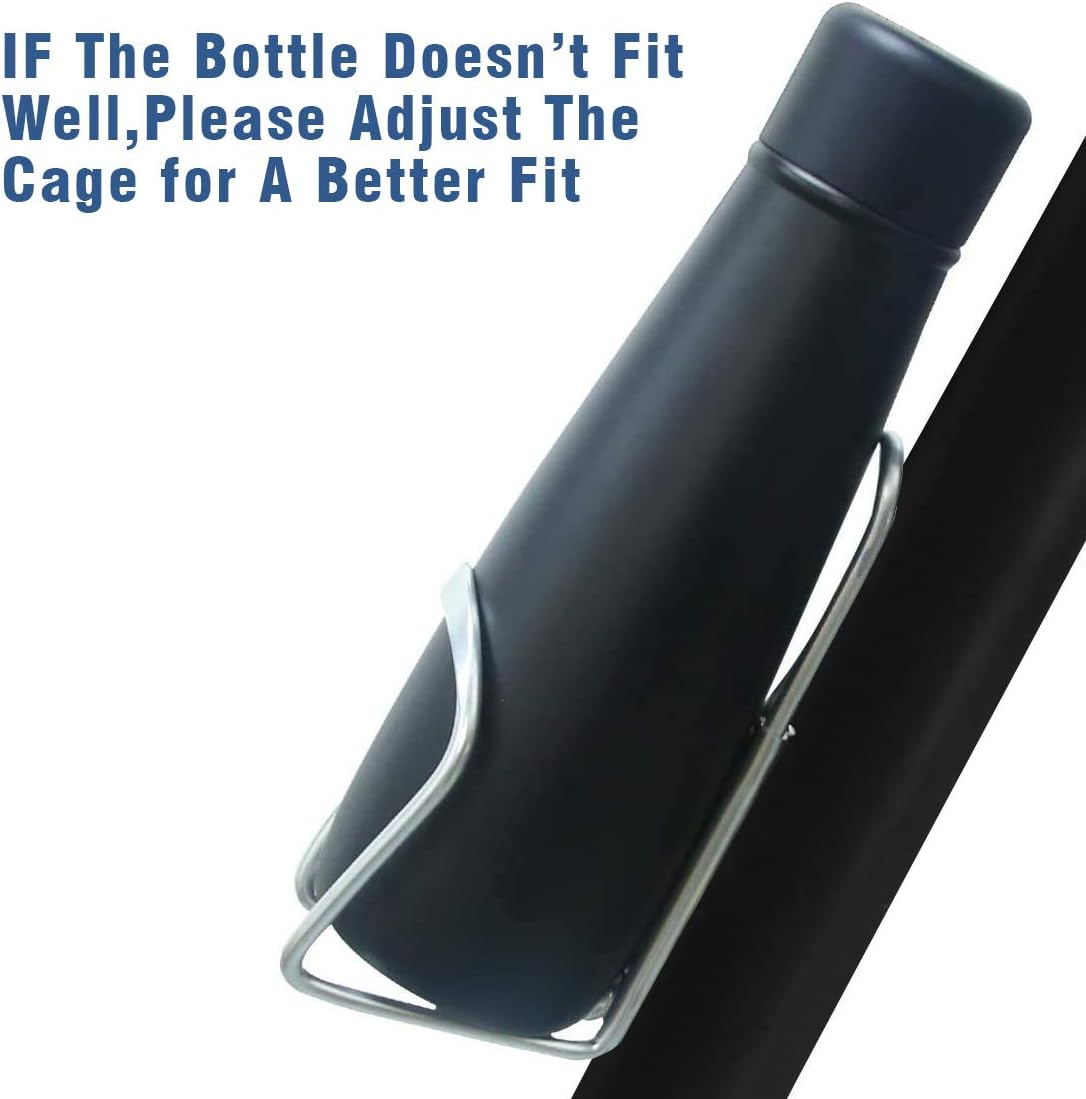 QUMOX Water Bottle Cages Holder - Lightweight Alloy Aluminum for Bike Silver image number 2