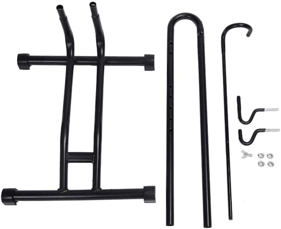 Horizontal and Vertical Bike Rack Floor Packing Stand, Solid Steel Construction, Non-Slip Feet, Space Saving Design for Living Room, Bedroom, Garage, Size-Large image number 3