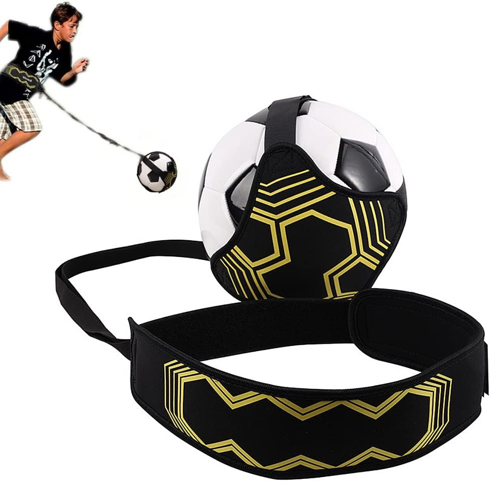 Soccer Training Belt,Kiwinvou Solo Soccer Volleyball Rugby Training Equipment,Adjustable Soccer Trainer Kicking Belt for Kids Adults Beginner image number 4
