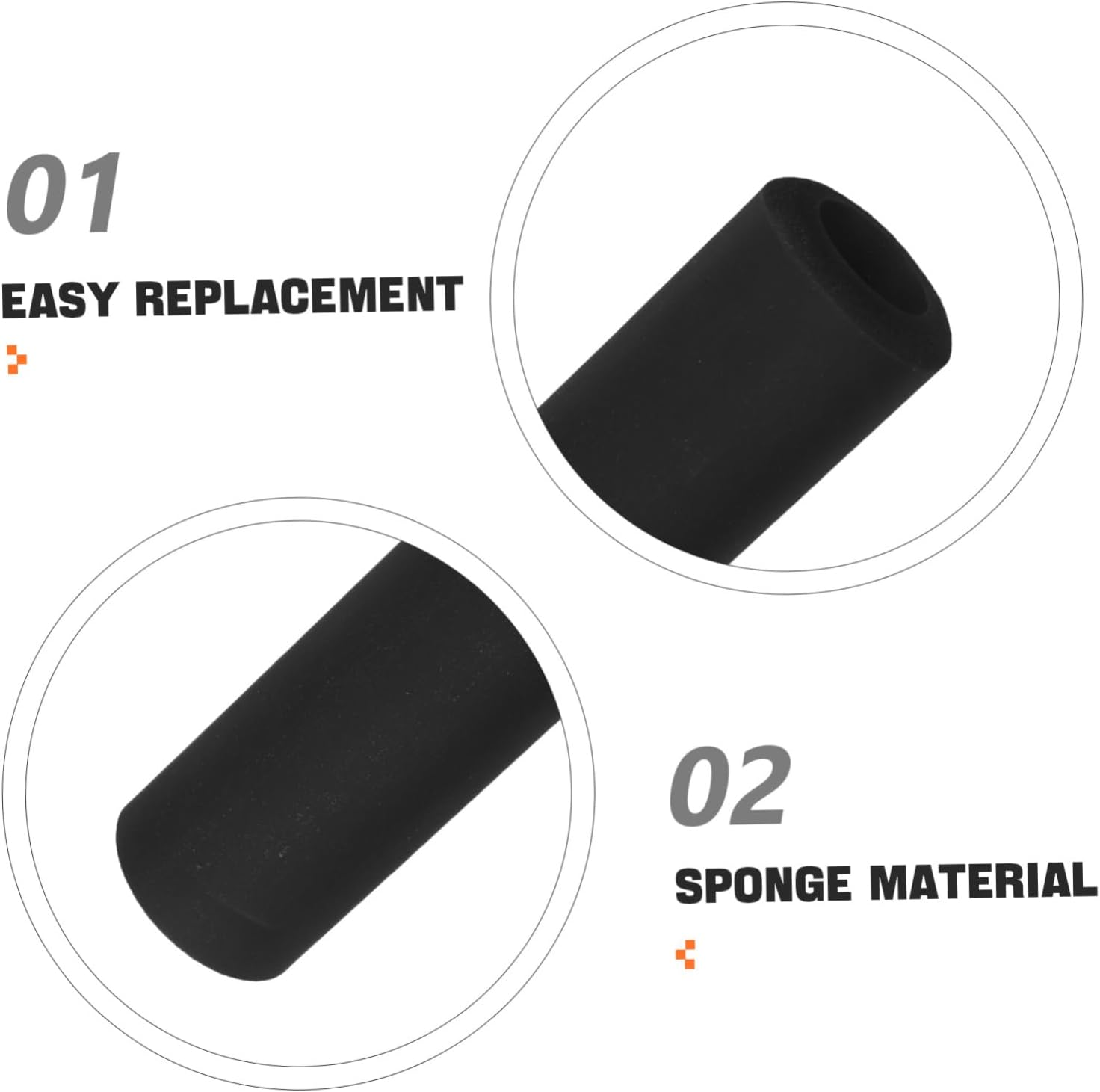 4Pcs Sponge Hatchet Handle Sleeve for Axes Shock Absorbing Grip Cover for Comfortable Use Versatile Handle image number 4