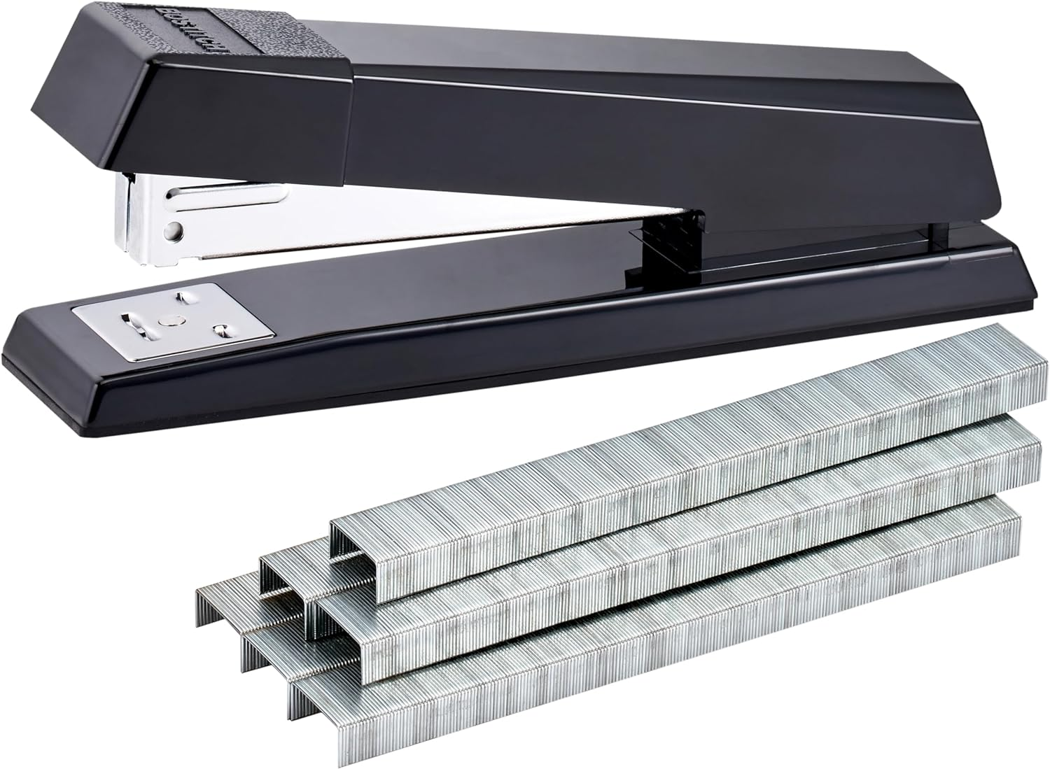 Bostitch Office Stapler, No-Jam Premium for Desktop, Includes 1,250 Staples, Full-Strip, 25 Sheet Capacity, Black image number 3
