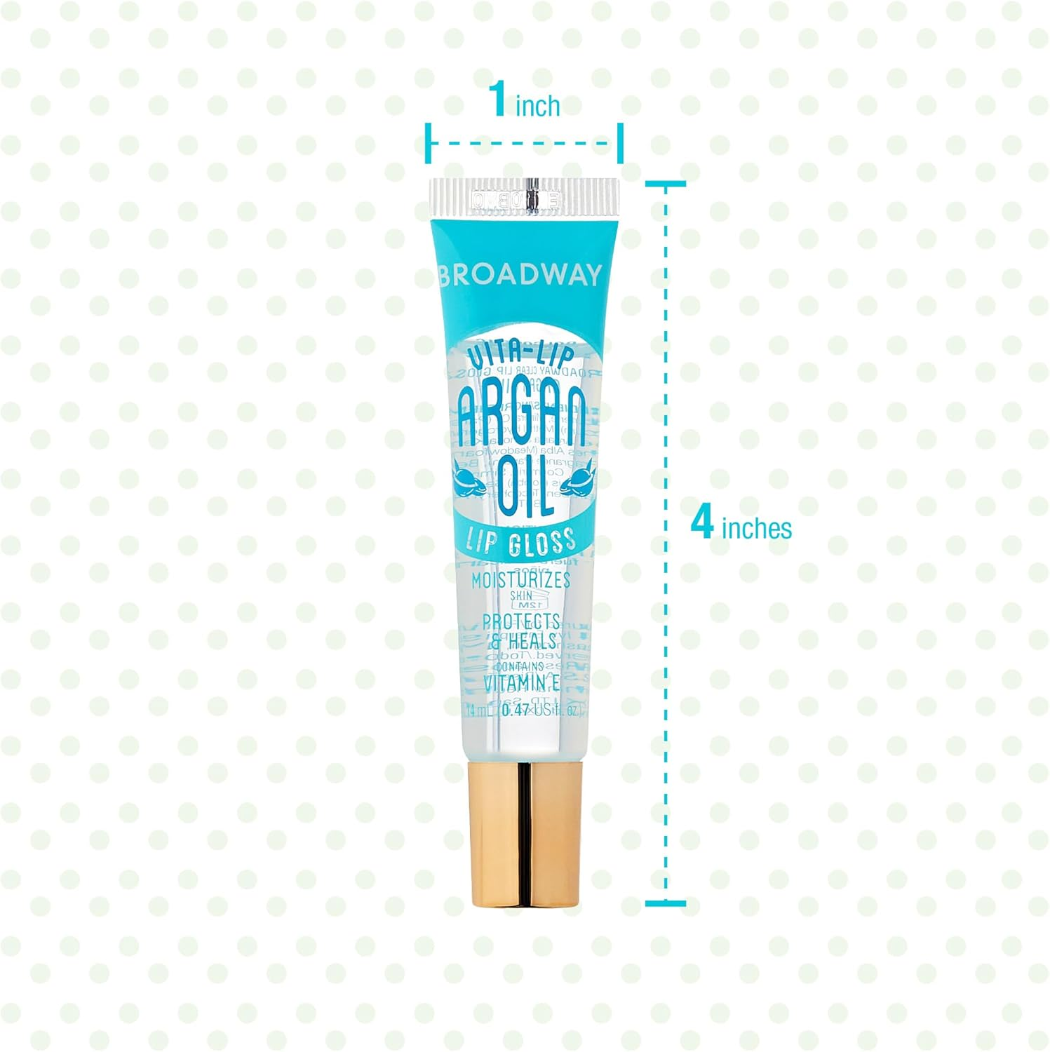 Ruby Kisses Broadway Vita-Lip Clear Lip Gloss (Argan Oil 48 Pack), Ultra-Hydrating & Soothing Formula with Multi-Vitamin Oils, High-Shine Non-Sticky Finish, Protecting Glossy Lip Balm with Vitamin E image number 1