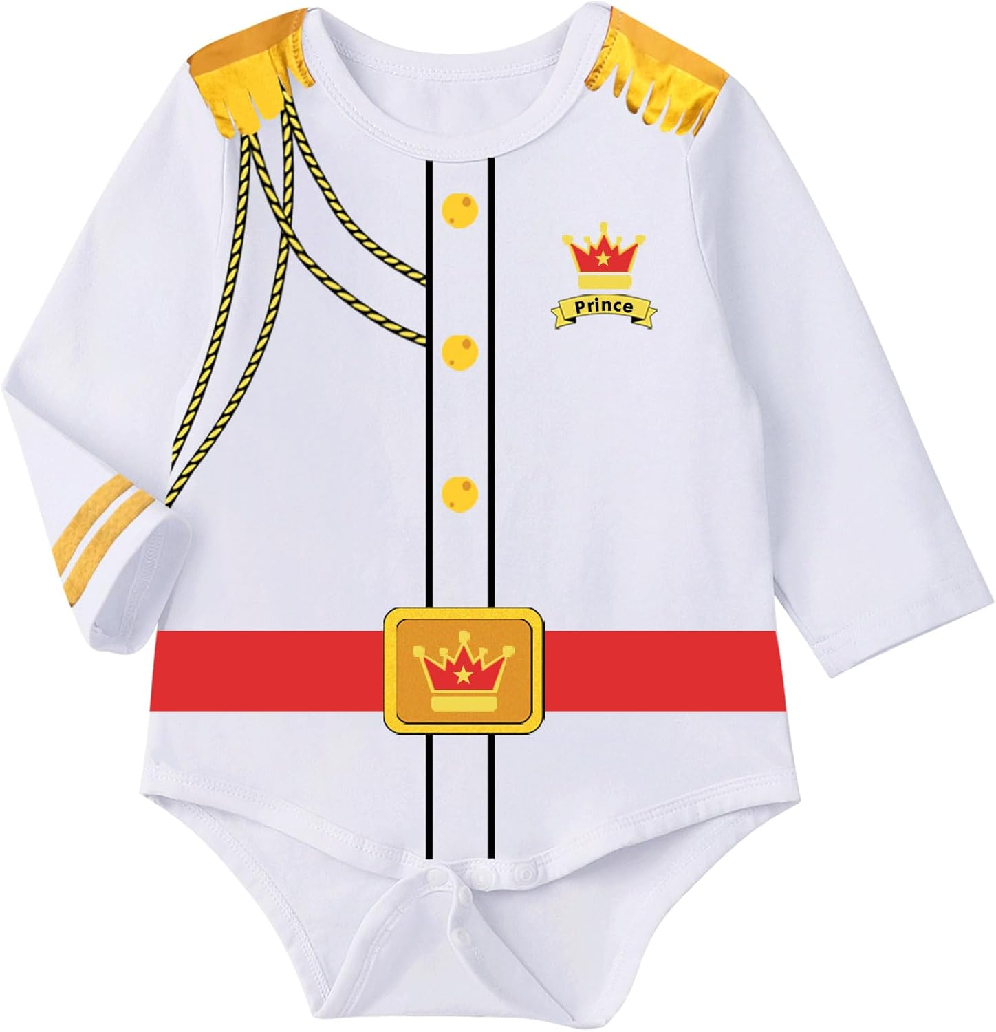 Xuomuen Baby Boys Prince Charming Costume Medieval Royal Prince Dress up for Infant Boys Halloween Cosplay image number 3
