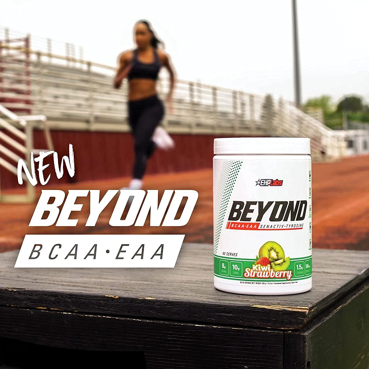 EHP Labs beyond BCAA + EAA - 10G of Essential Amino Acids, Assists with Muscle Endurance, Recovery & Fatigue (Kiwi Strawberry) image number 1