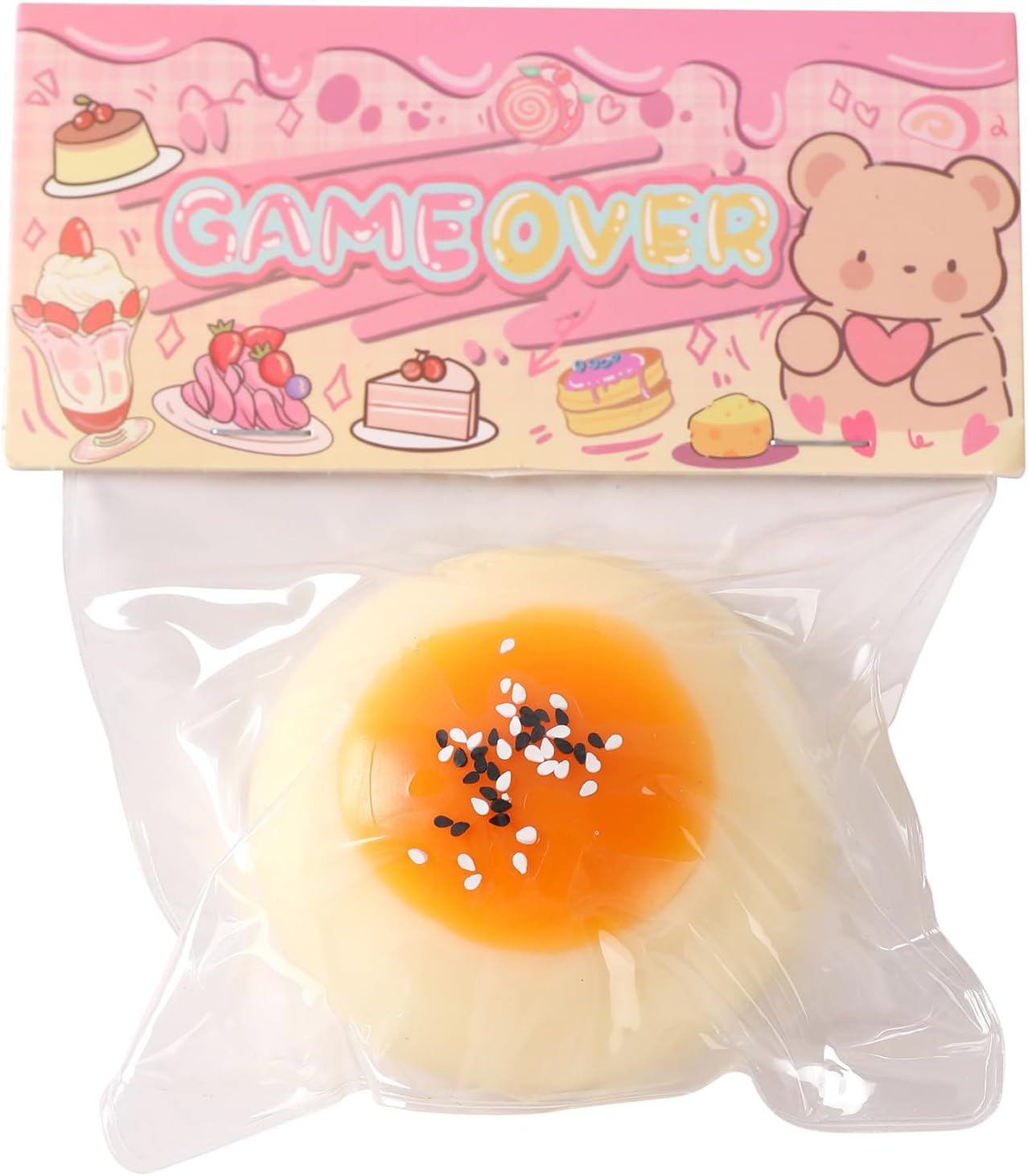 2PCS Taba Squishy Daifuku Squeeze Toys,Sensory Fidget Toy for Your Best Mellow and Chill,Birthday Gift, Squishy Toys for Kids Teenage (Butterfly White-2Pcs)