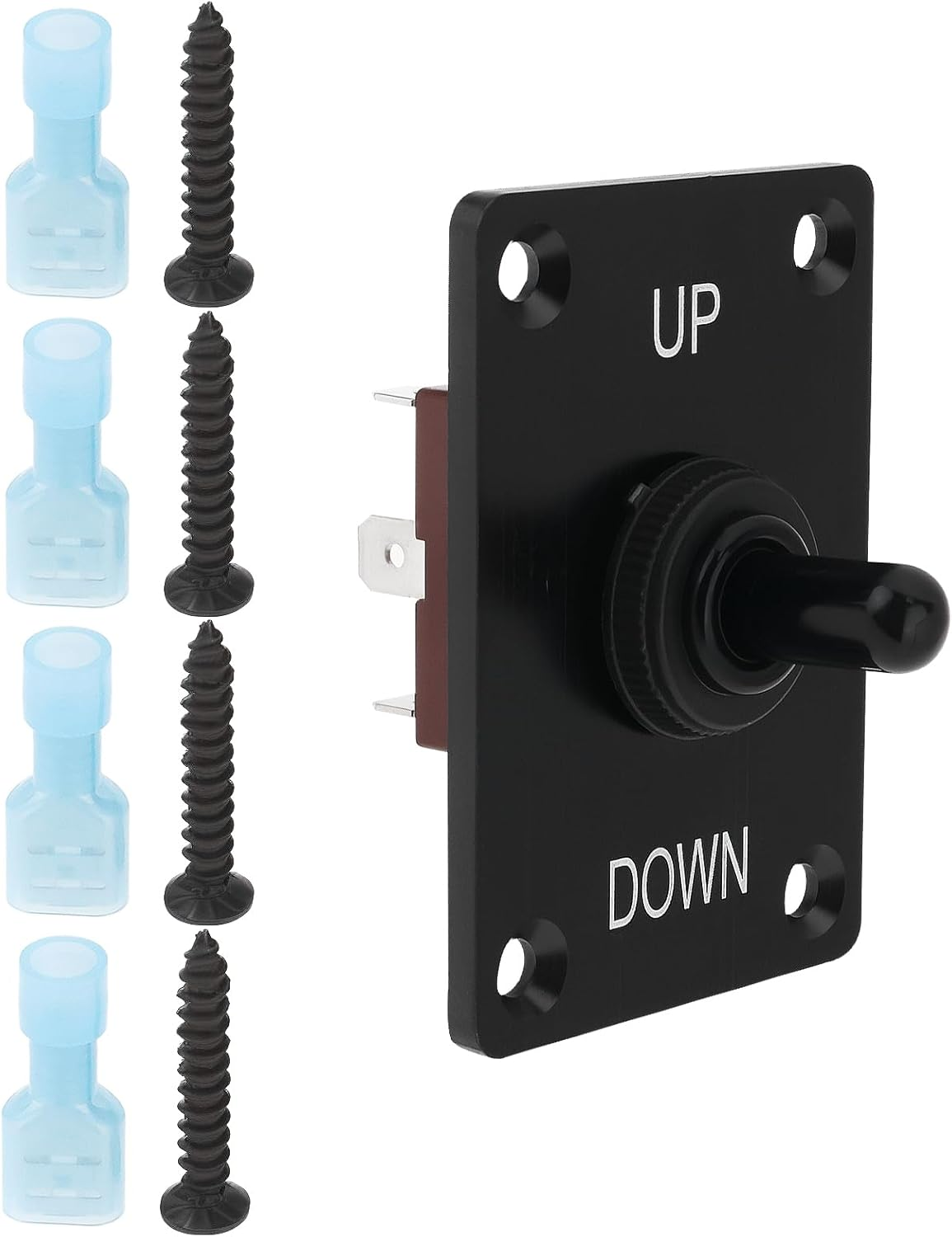 1 Set 12V 5A 3Pin Control Boat Trim Switch Marine Toggle up down Switch Toggle Control Switch Panel Suitable for RV Boat Car Truck image number 1