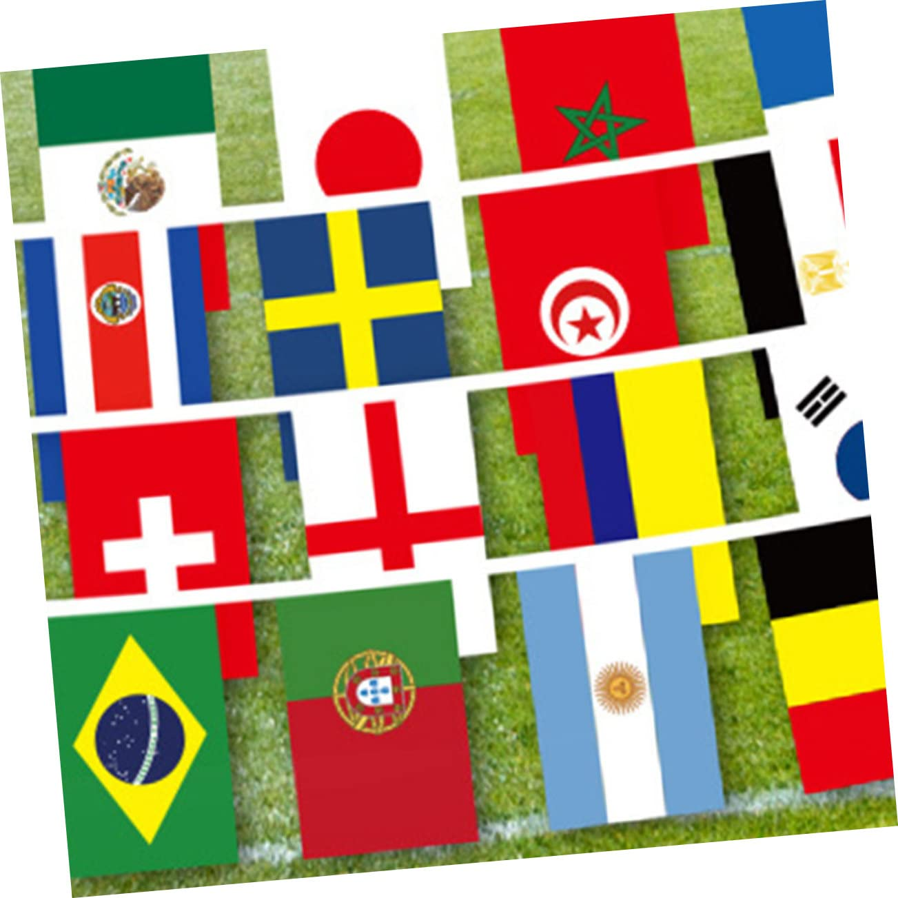 BUTIFULSIC National String Flag Banner Countries World Flags Bunting Bar Decorations School Events Sports Clubs Festivals Parties image number 3
