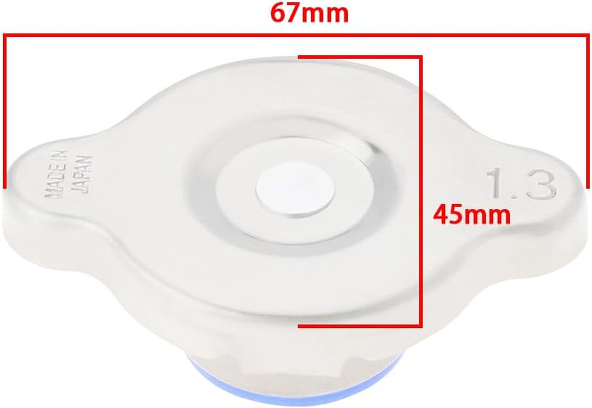 Car Radiator Cap of Expansion Tank for Car 1.3Bar Radiator Cap Compatible with Fit Compatible with Ruizhi Compatible with Impreza Silver image number 2