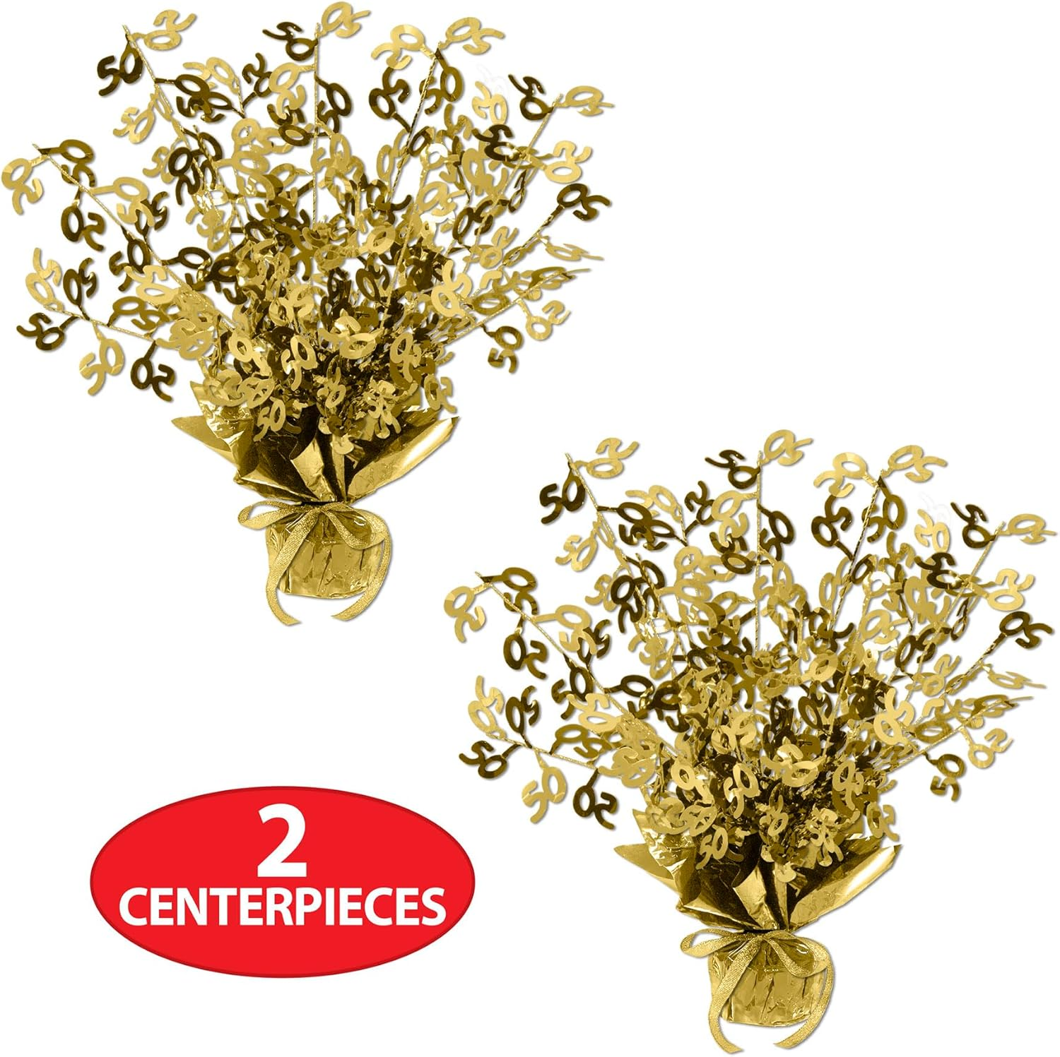 50 Gleam 'N Burst Gold Centerpiece Pack of 2 image number 4