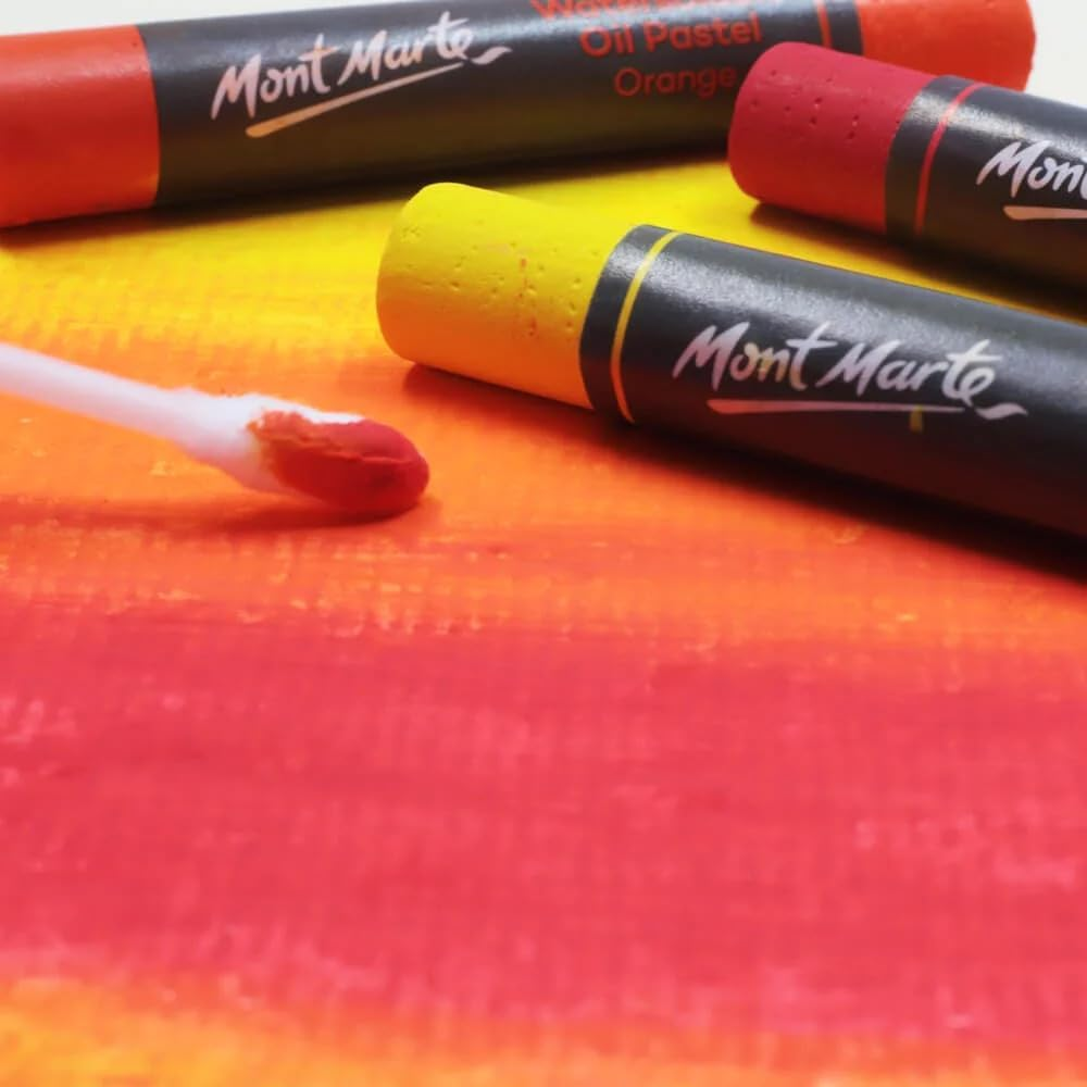 Mont Marte Watersoluble Oil Pastels in Tin Box 24-Pieces Set image number 2