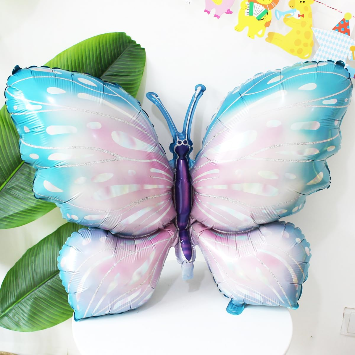 5 Years Butterfly Birthday Decoration Large Colourful Butterfly Foil Balloon 5Th Birthday Butterfly Balloon Purple Number 5 Balloon for Girls Birthday Party - 7 image number 3