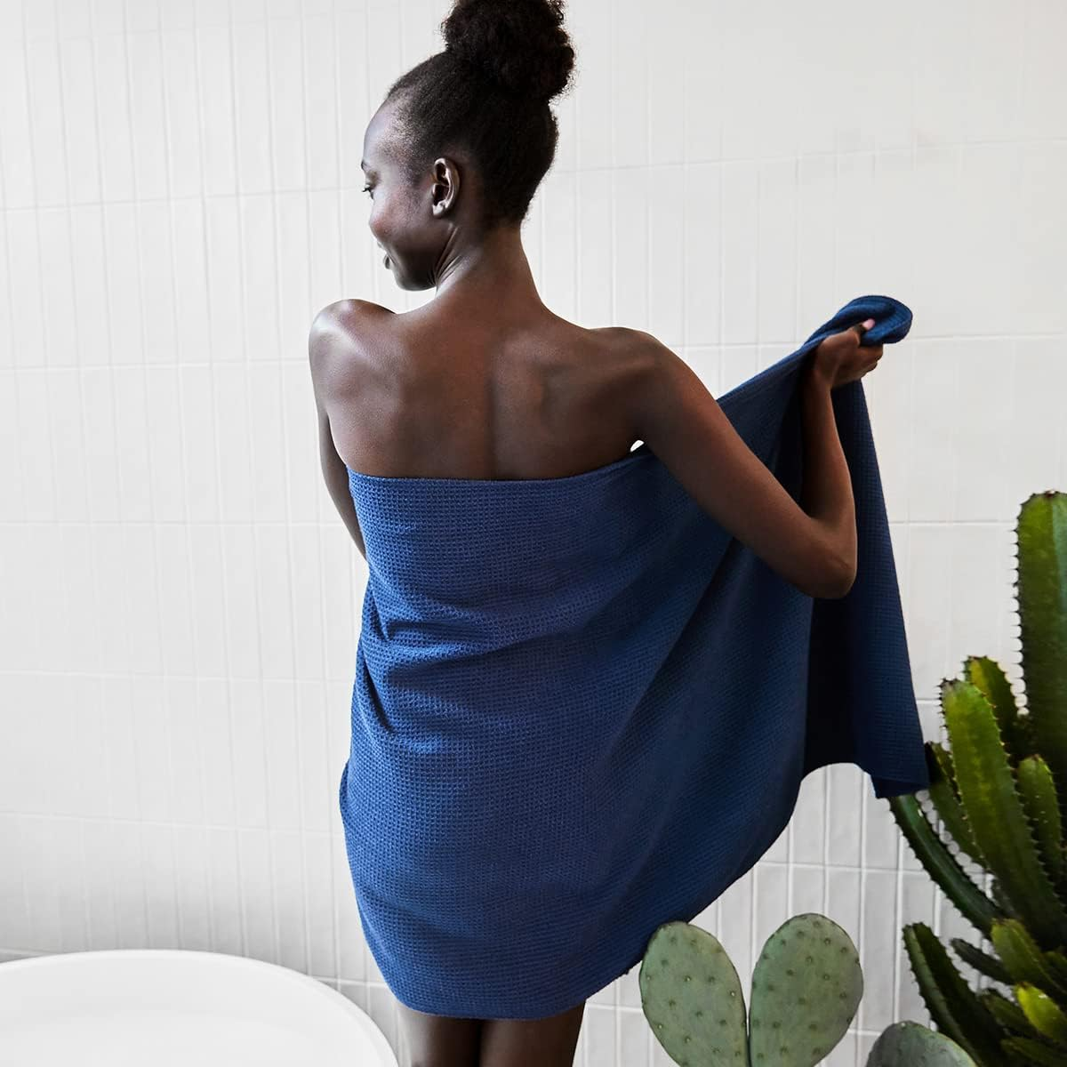 Dock & Bay Bath Towel - for Home - Quick Dry, Super Absorbent - Includes Bag - Classic - Nautical Navy, Small (85X40Cm, 33X16)