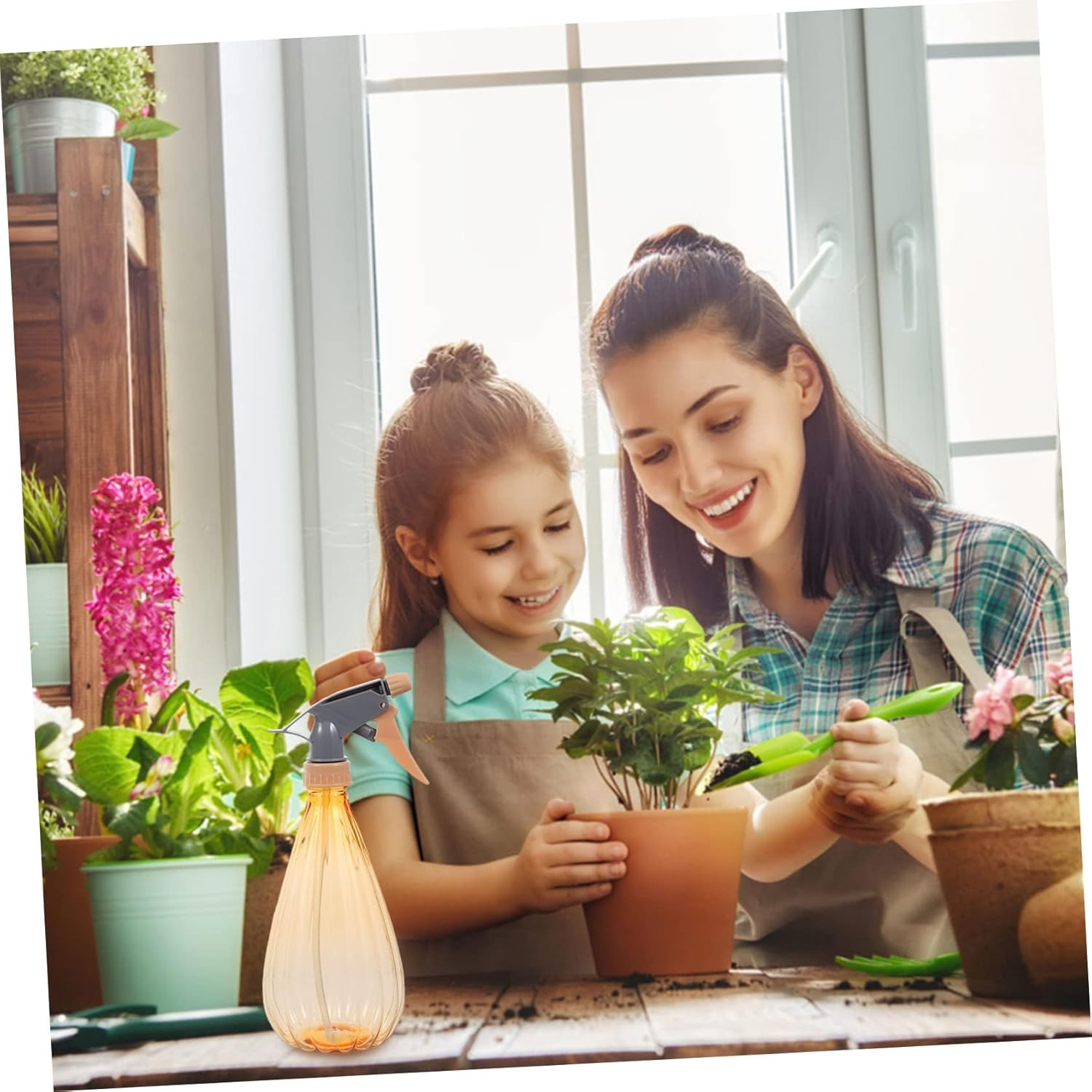 Kisangel 3Pcs Small Watering Can Garden Flower Sprinkler Watering Kettle Mister Sprayer for Plants Indoor Outdoor Use