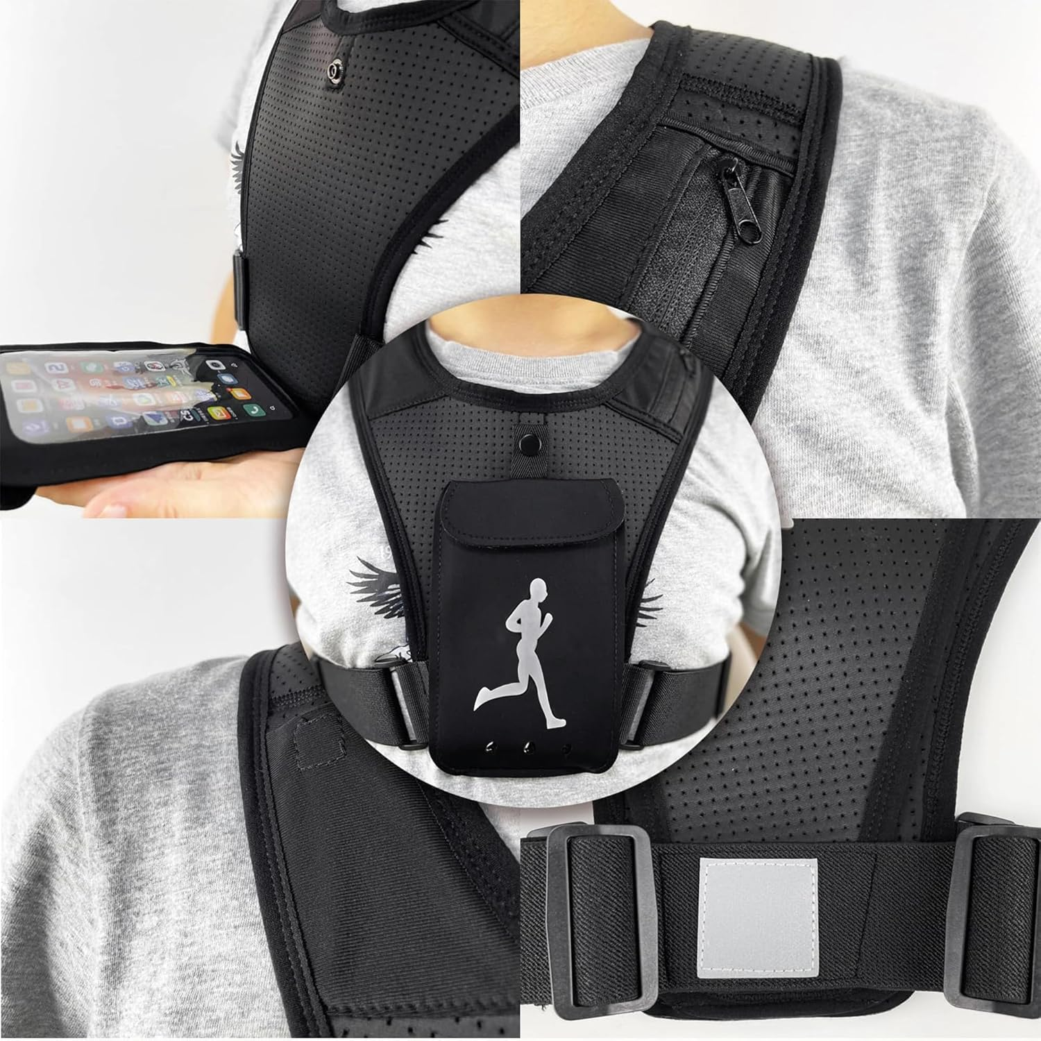 2024 New Unisex Running Vest for Jogging, Cycling and Hiking, Hydration Vest Running for Men & Women, Breathable and Ergonomic Design for Enhanced Comfort and Efficiency on Every Run image number 6