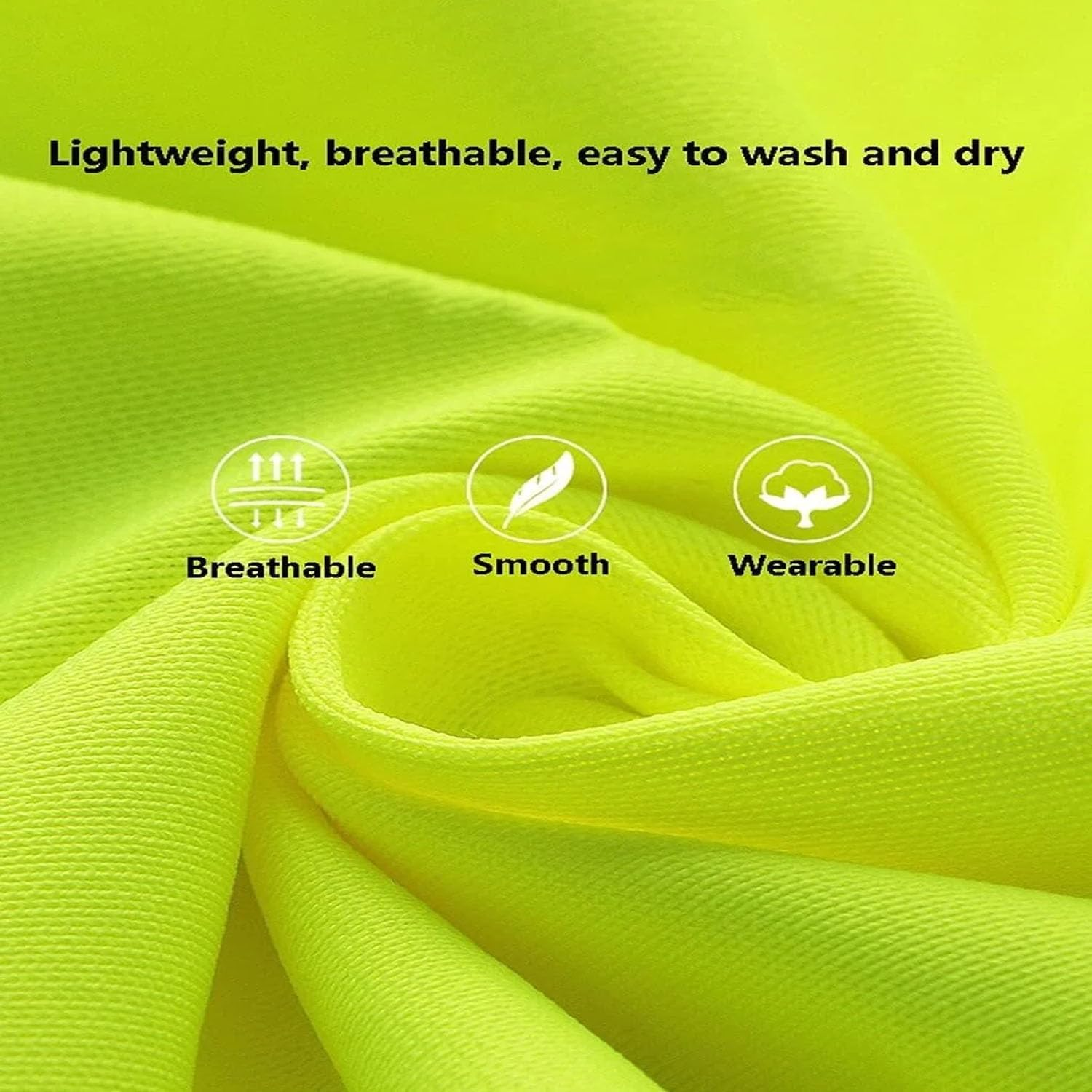 EZONEDEAL Reflective Safety Vest High Visibility Class, Zip Vest Pocket High Visibility Yellow Mesh Safety Vests Reflective with Pockets & Zipper, Hi-Vis Clothing for Men & Women, Hi-Vis Shirts image number 5