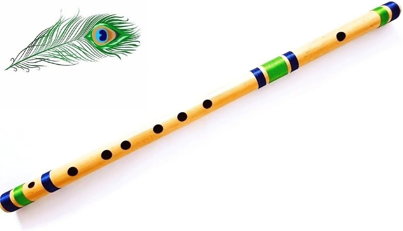 Bamboo Flute | C Natural Medium Scale | for Professional/Beginner Basuri | 19 Inch Bamboo Bansuri | image number 4