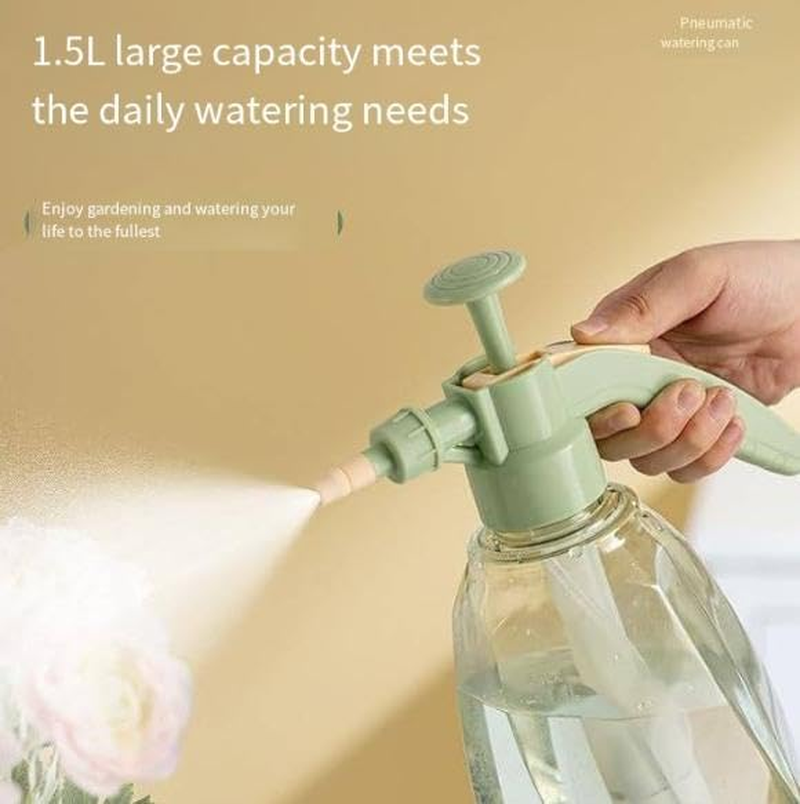 Air Pressure Watering Can - Watering Pot Watering Pot | Garden Pressure Pump Sprayer | Hand Held Bottle with Adjustable Nozzle, 1.5L Outdoor Green Plant Mister for Gardening image number 2