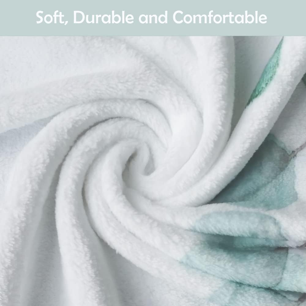 Baby Milestone Blanket for Boys & Girls | Soft Monthly Picture Blanket for Newborn | Eucalyptus Nursery Decor | Photo Prop Blankets Gender Neutral 45"X40" image number 2