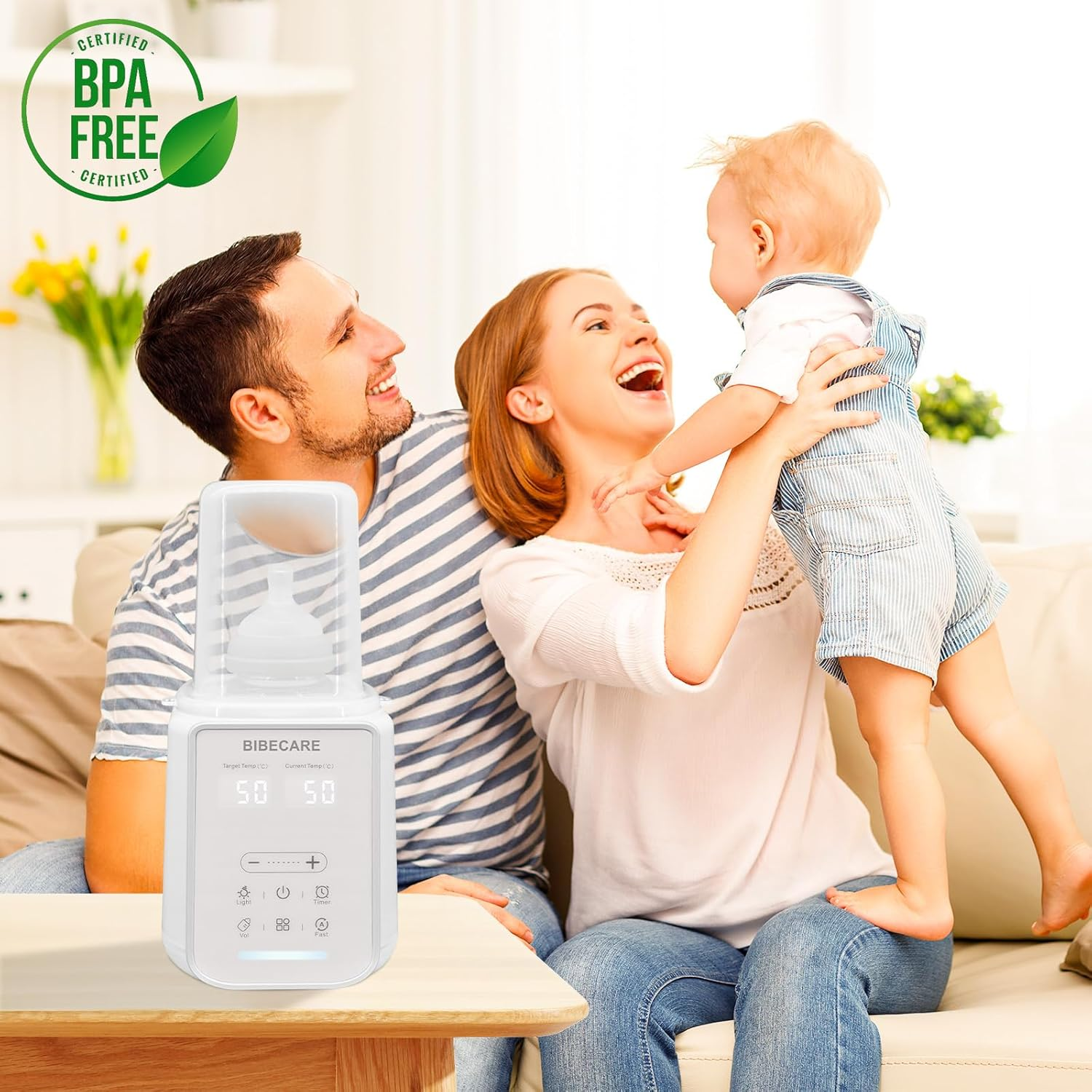 Bottle Warmer, Baby Fast Bottle Warmer for Breastmilk & Formula with Temp Display&Timer Function, Volume-Based Heating for 60ML&ndash;240ML Bottles, Accurate Temp Control, Keep Warm 48H image number 1