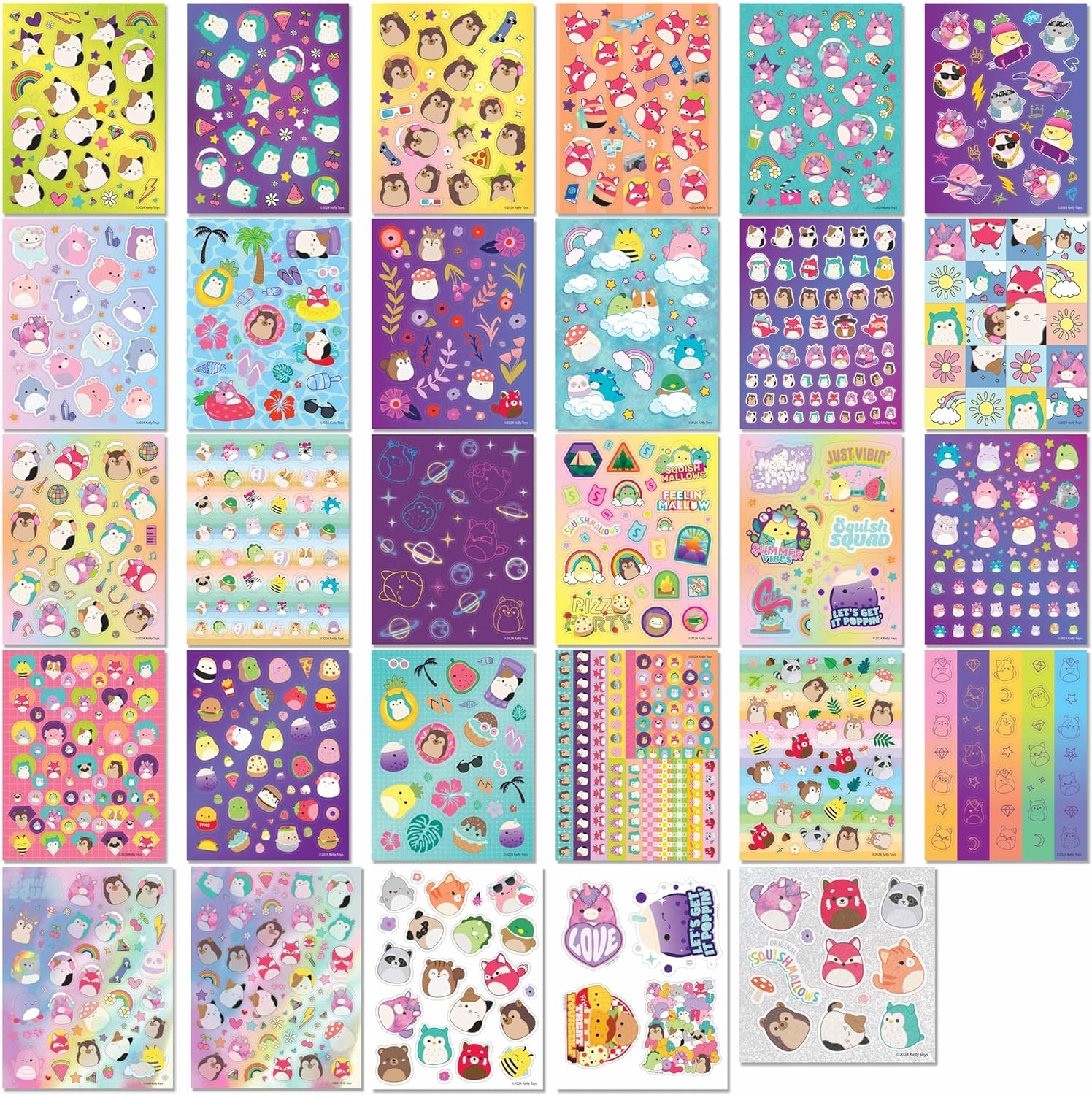 Kaleidoscope Squishmallows Ultimate Sticker Bomb Carry Case - Hundreds of Stickers, Pencil Case, and Activity Book image number 1