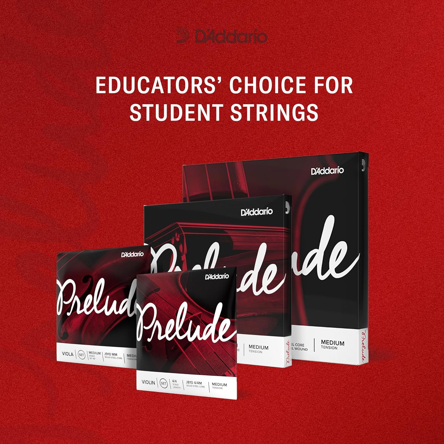 D'Addario Prelude Violin Single E String, 4/4 Scale, Medium Tension