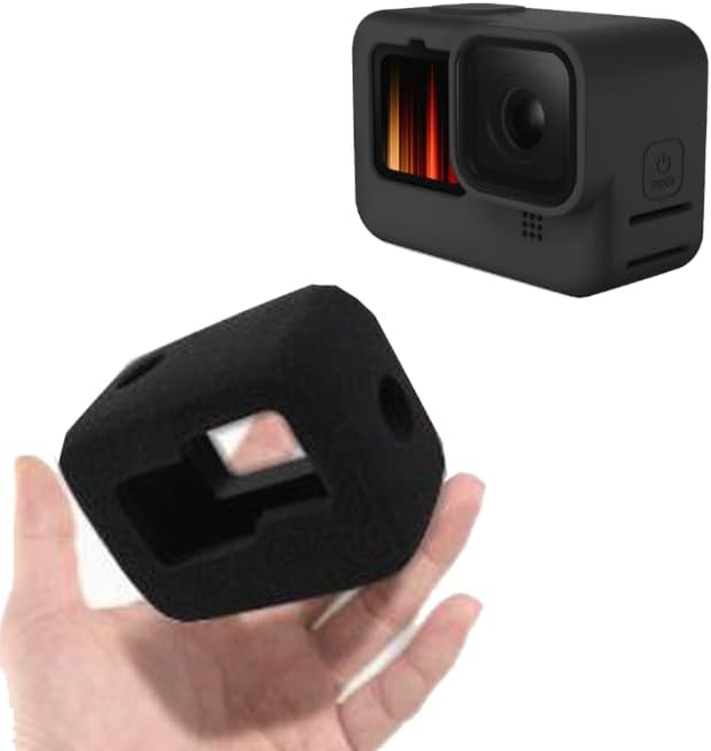 Gopro 12 Wind Cover, Camera Windscreen Foam Windshield for Gopro Hero 9 10 11 12 Black, Gopro Hero 9 10 11 12 Case Cover, Reduces Wind Noise for Optimal Audio Recording(2 Packs) image number 4