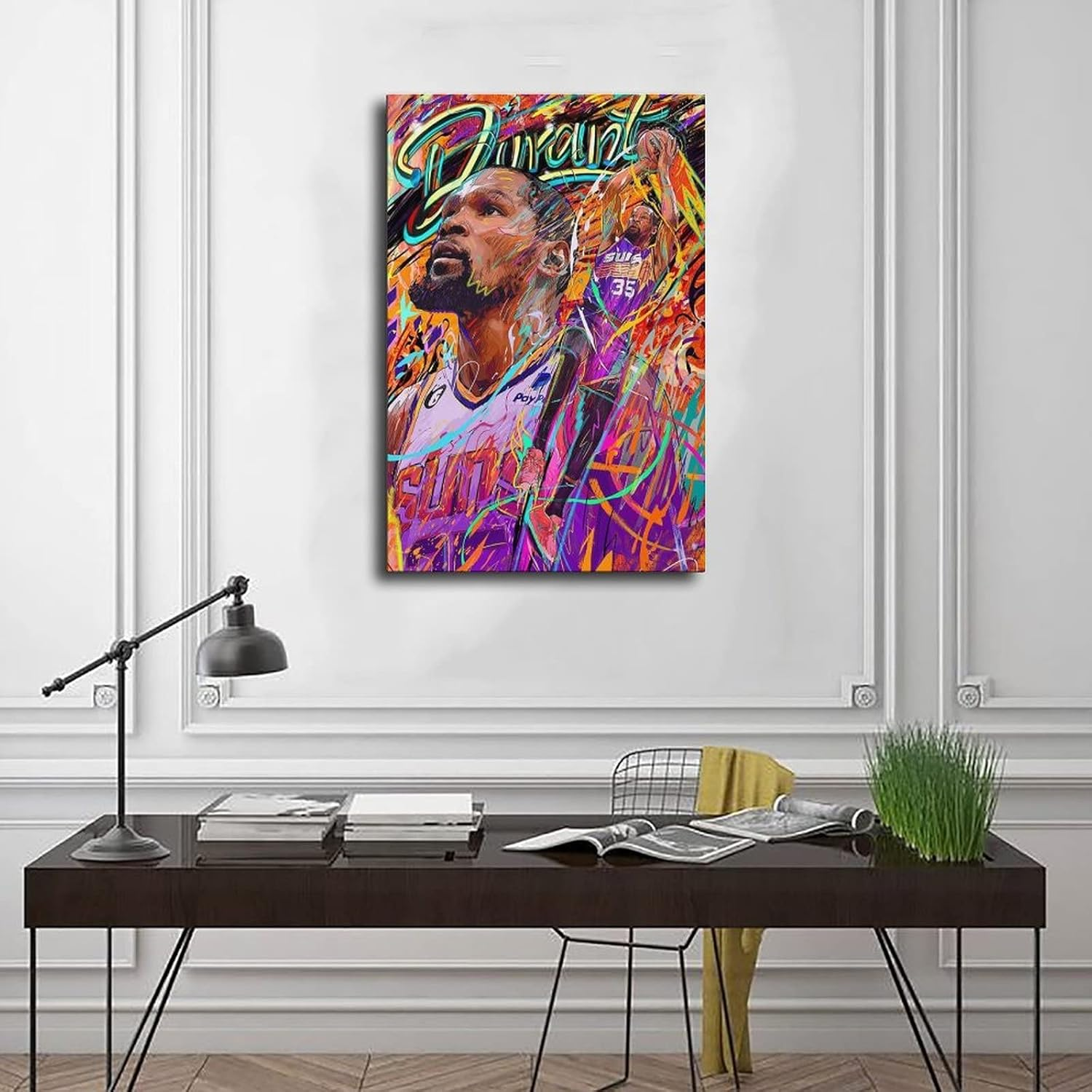 YANGGUANG Kevin Durant Poster Canvas Poster Bedroom Decor Sports Landscape Office Room Decor Gift Unframe: 12X18Inch(30X45Cm)