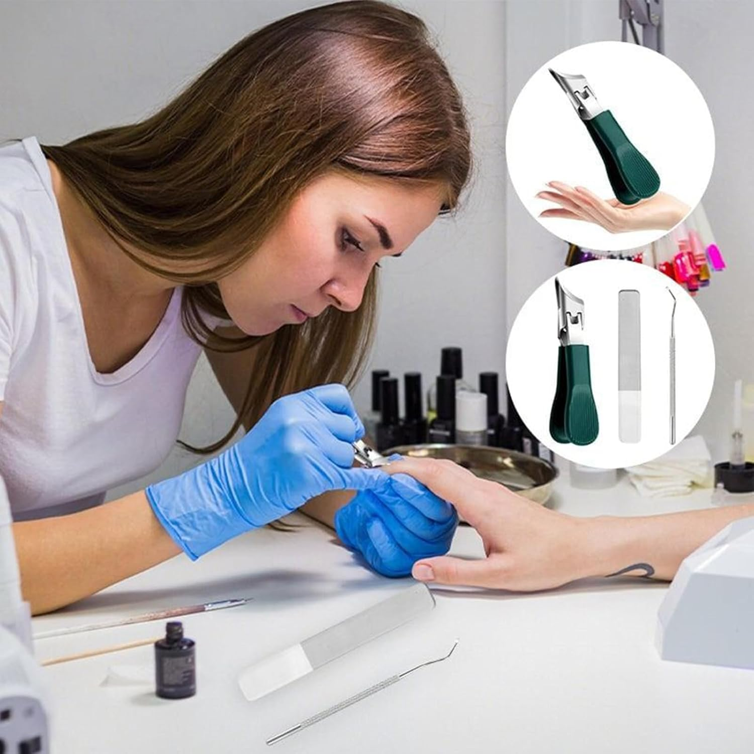 Nail Cutter,Eagle Beak Fingernail Toenail Clippers | Wide Jaw Opening Tool with Non-Slip Grip for Men Adults Elderly Manicure Pedicure Use image number 6