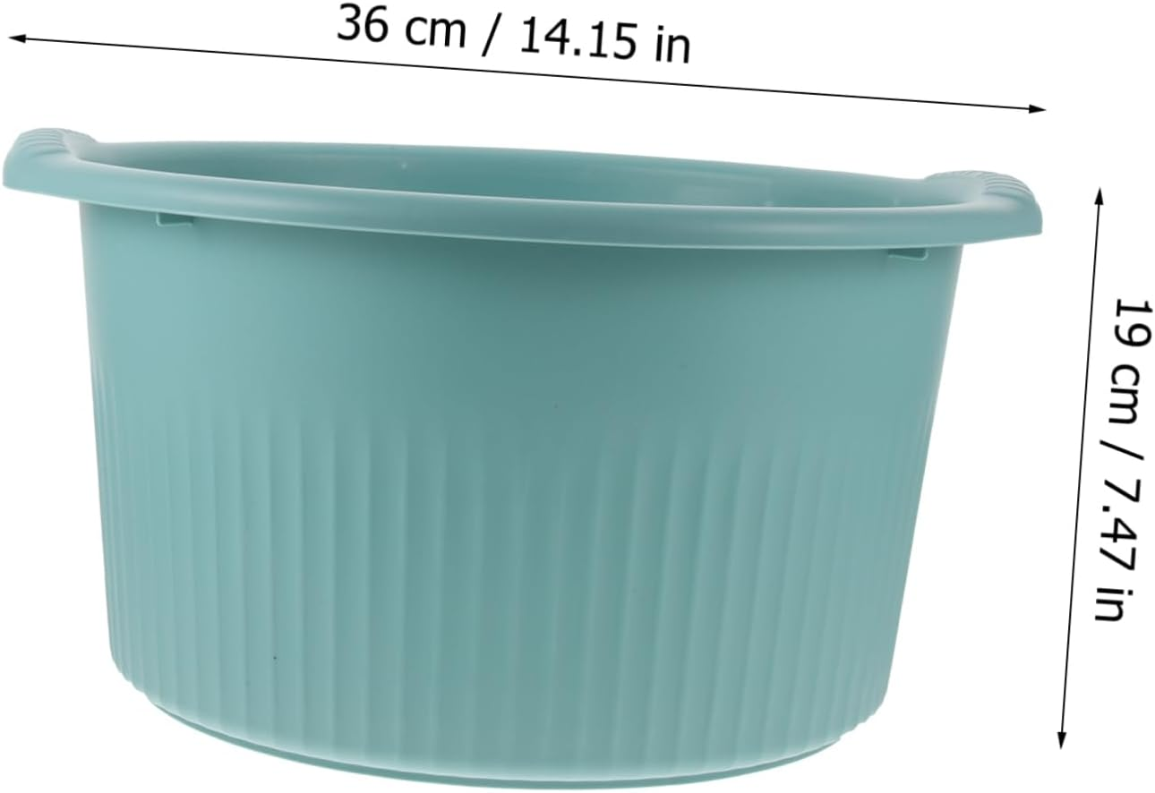 GLEAVI Foot Soaking Basin Massage Function Capacity Foot Wash Tub for Relaxation and Circulation Practical Phone Groove for Home Use