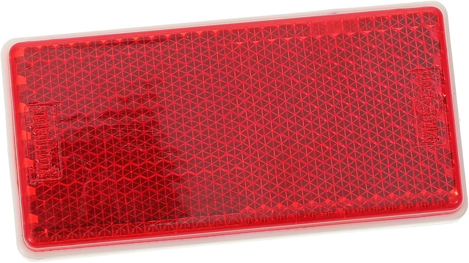 Trailer Adhesive Reflectors Rectangle Reflective Warning Stickers Red Self Adhesive Vehicle Reflective Tape for Truck and Car Safety Exterior Accessories