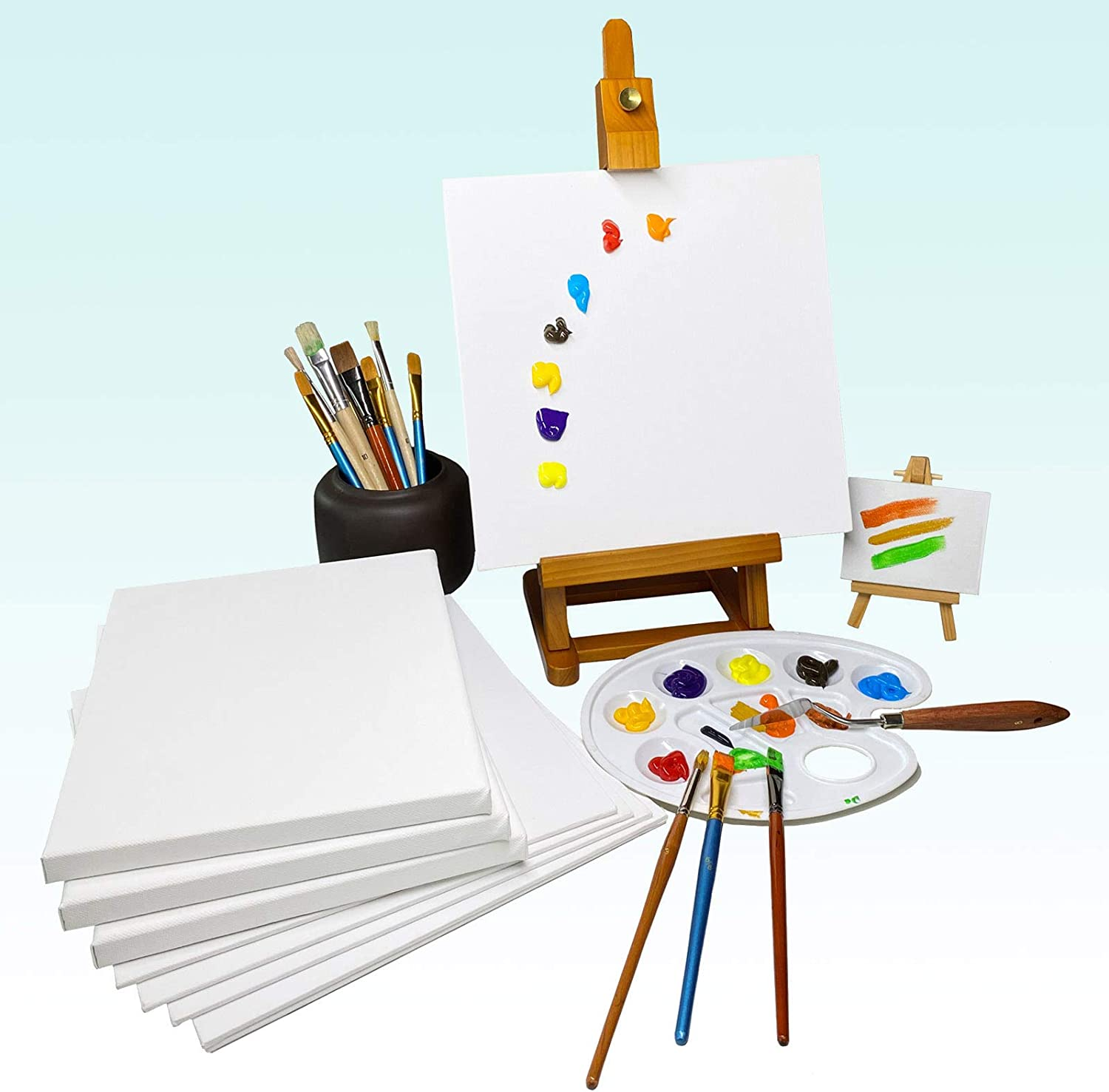 Genixart Canvas Panels for Painting, 100% Cotton, Professional Artist Quality Acid Free Primed Canvas Boards for Oil & Acrylic Painting. (13X18Cm / 5"X7" -6Pcs) image number 5