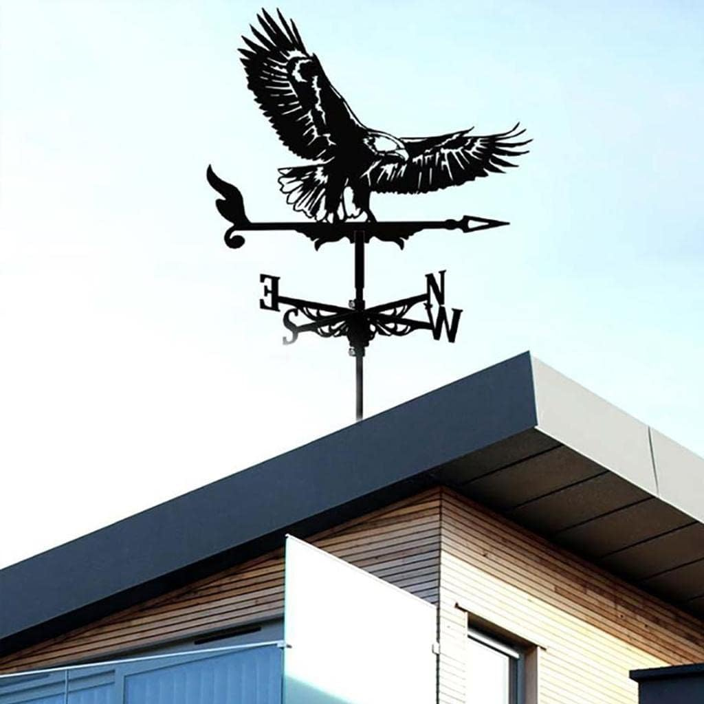 Decorative Weather Vane Garden Mount Yard Stake, Stainless Steel Scene, Eagle image number 1