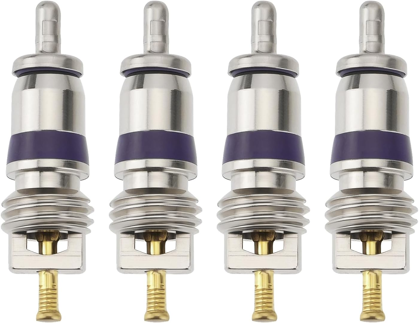 Emsea 4Pcs Car Air Conditioning Valve Core Refrigerant Refill Valve Core Insert 3C0 820 795 8E0 820 855 KTT500012 Compatible with BMW image number 2