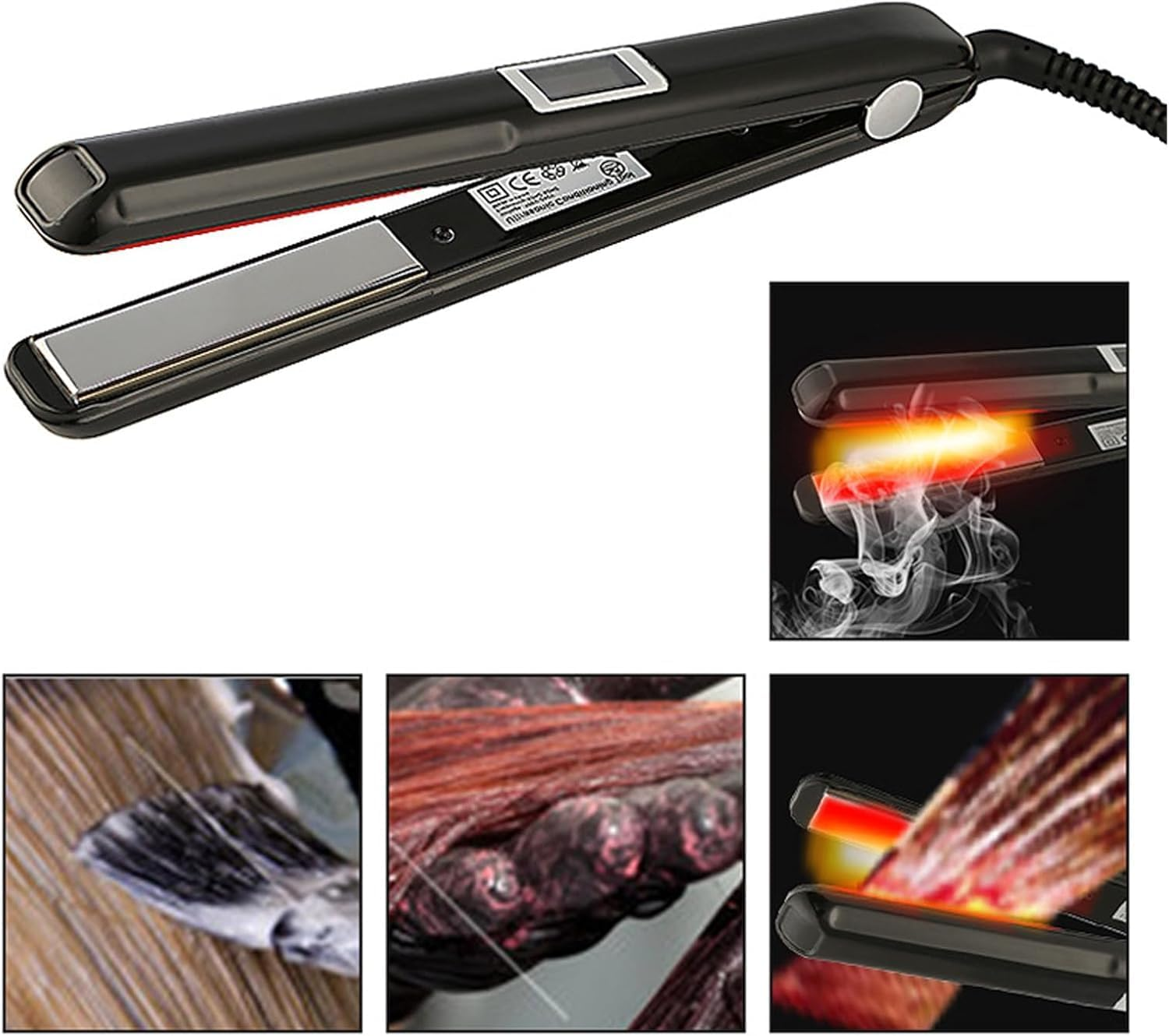 Auraleus Cold Iron Hair Infrared, Auraleus Cold Iron.Infrared Hair Straightener,Auraleus Hair Cold Iron
