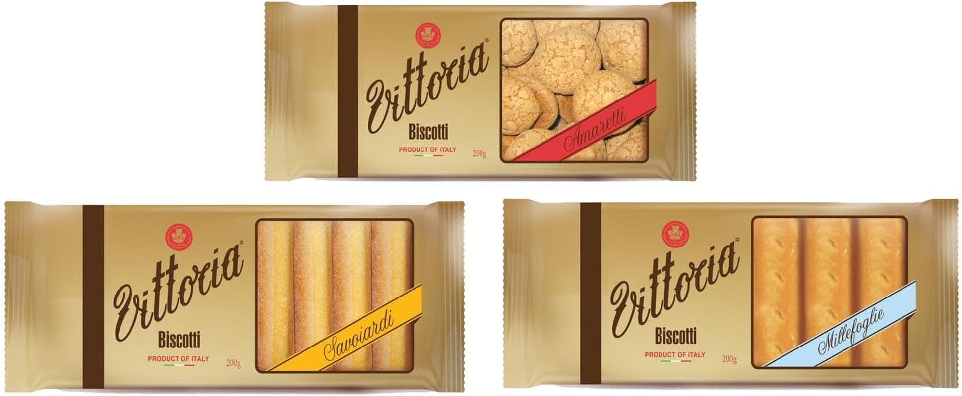 Vittoria Vittorina Millefoglie Biscotti, Light and Crispy Traditional Italian Coffee Biscuits - 200G image number 5