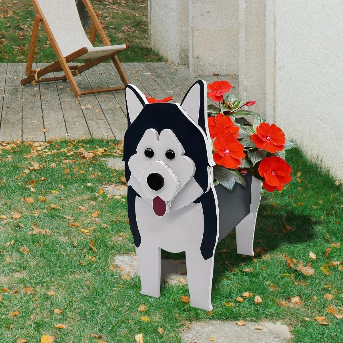 Bamboo'S Grocery Lokii Alaska Dog Planter, Cute Dog Plant Pot, Animal Shape Plant Containers, for Outdoor Indoor and Garden Decoration Plants image number 5