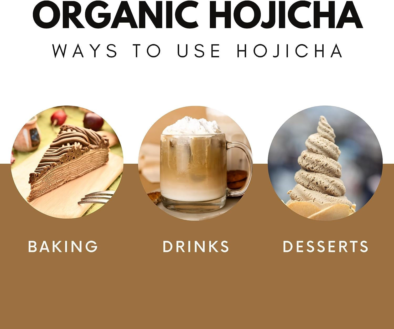 Teafy Organic Hojicha Roasted Green Tea, Japanese Houjicha Tea, from Shizuoka Japan, JAS & USDA Certified Organic Loose Leaf, Low Caffeine, 3.5Oz/100G image number 5