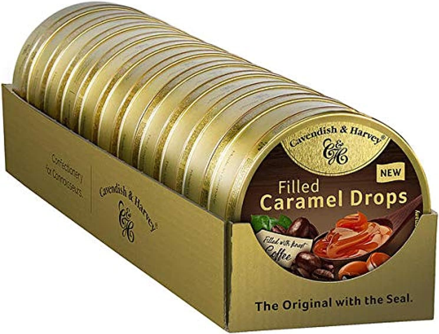 Cavendish & Harvey Caramel Drops Filled with Arabica Coffee, 130 G