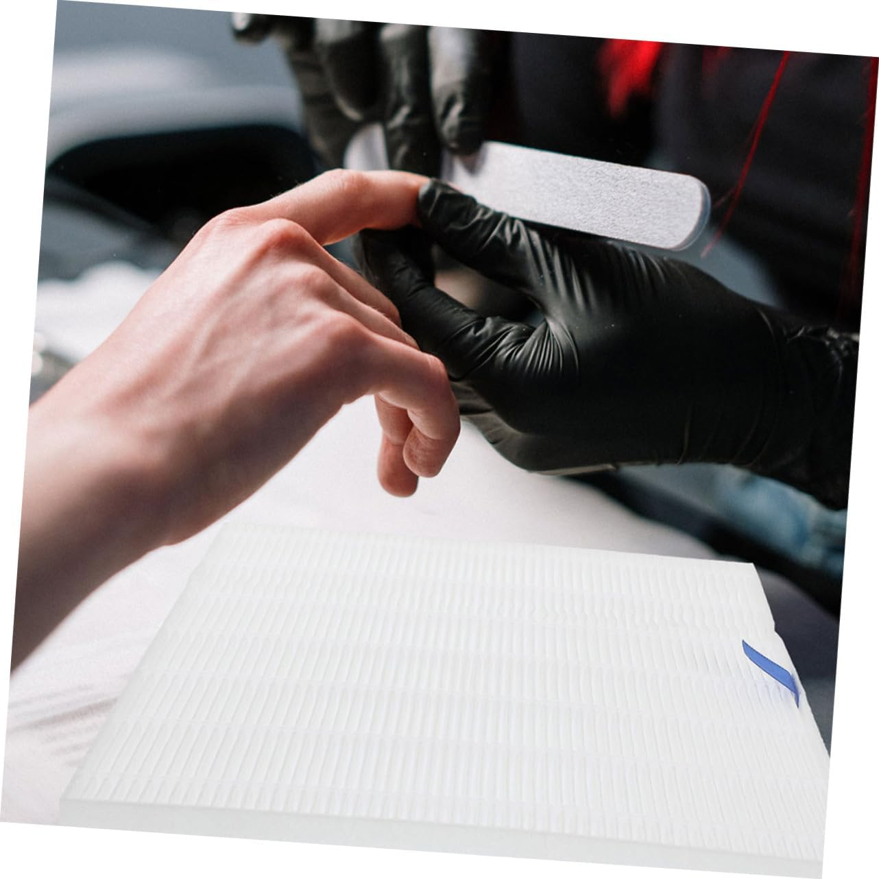 Nail Collector Sheets Vacuum Cleaner Mesh for Nail Technicians and Home Manicure Washable Dust Extractor Filter Replacement for Cleaner Workspace and Organized