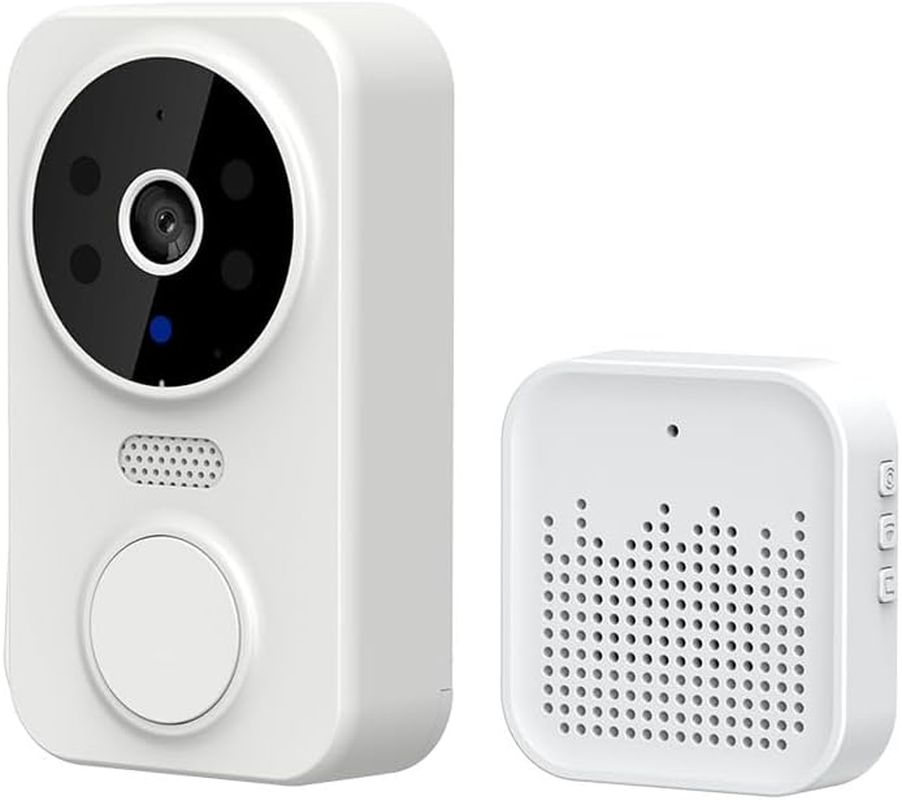 Video Doorbell 2.4G Wifi Wireless Doorbell Camera with Chime, HD Night Vision 2 Way Audio, Motion Detection, IP65 Waterproof, Rechargeable Battery Smart Home Security Camera System image number 1