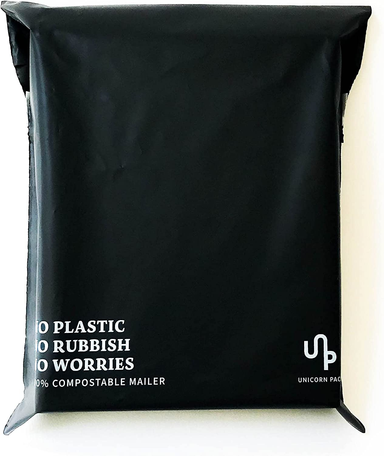 100% Compostable Mailer Biodegradable Satchel Post Packaging Black XS,S,M,L 100PP (Medium 31*39.5CM)