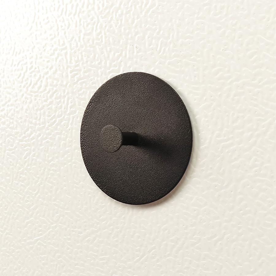 4 Pcs Black Towel Adhesive Hooks for Tile Wall Stainless Steel Wall Hangers of Heavy Duty Shower Stick on Hooks for Coat,Hat,Key Wall Sticky Hooks Adhesive Shower (Black, One Size)