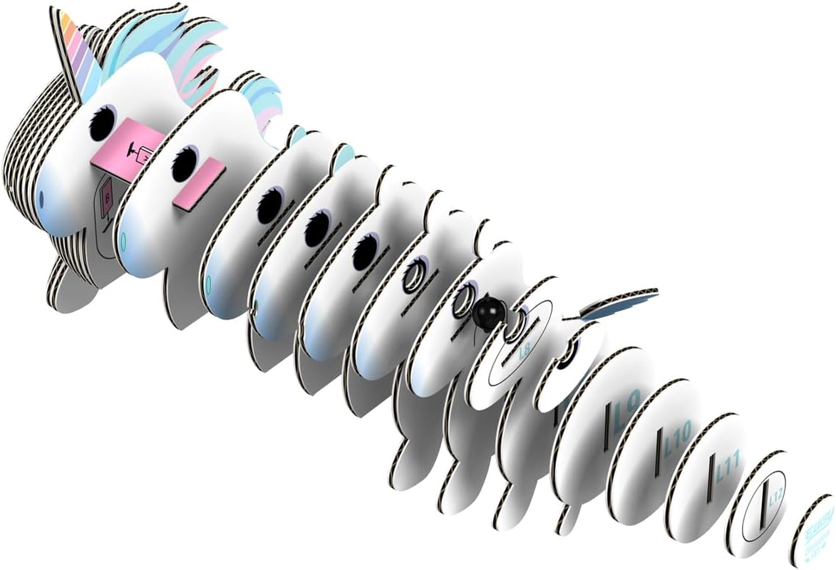 EUGY 069 Unicorn Sky 3D Puzzle - 28 Piece Eco-Friendly Educational Toy Puzzle for Boys, Girls & Kids Ages 6+ image number 1