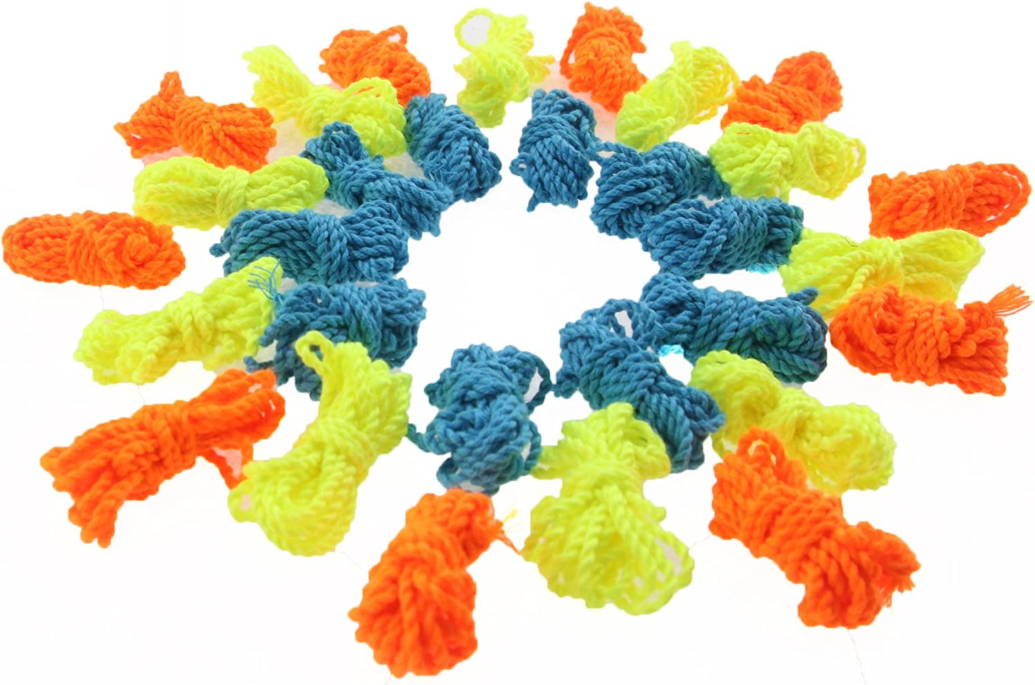 MAGICYOYO 100% Polyester Professional Yoyo Strings for Responsive and Non Responsvie Yoyos - Pack of 25Blue Green Whiteyellow Orange image number 6