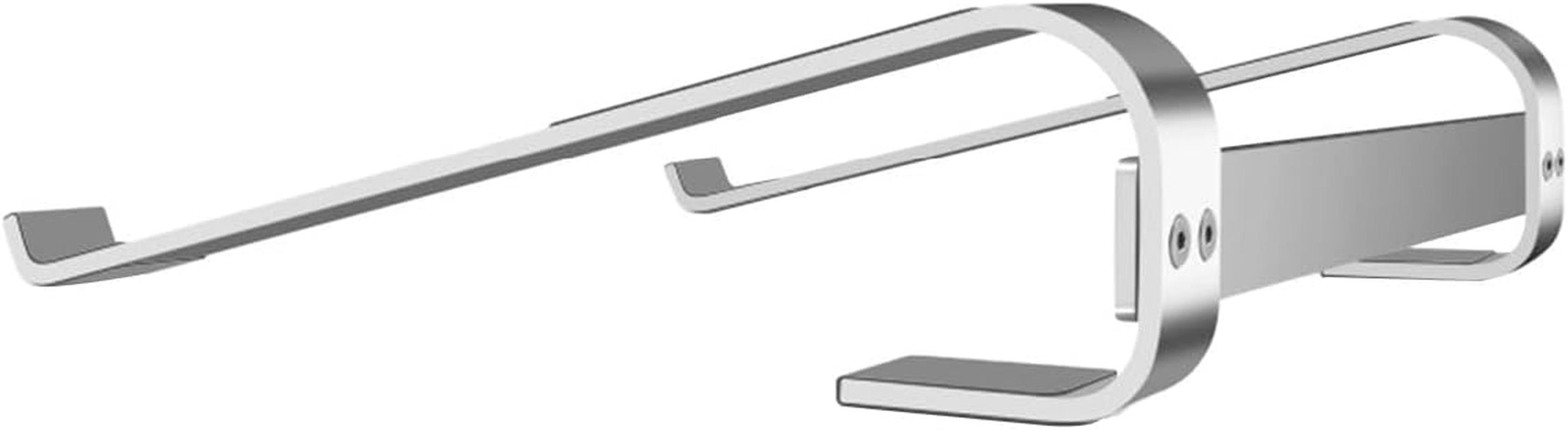 MMOBIEL Laptop Stand - Riser 10 to 18 Inches - Ventilated Laptop Holder Universal - Stand for Desk Compatible with Macbook, Notebook, ASUS and More - Incl. Tools - Aluminum - Metal image number 4