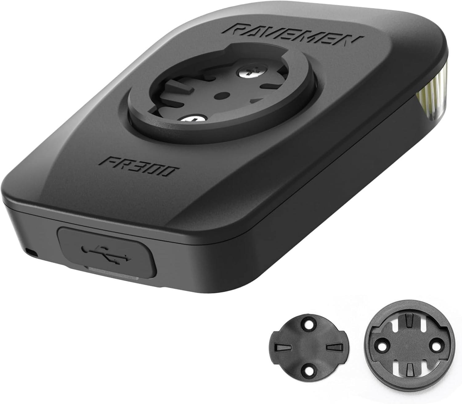 RAVEMEN FR300 Front Light,Bicycle Light,Road Bike Light,Ipx6 Cyclocomputers Light,300 Lumens, Bike Computer Charging,Auto On-Off,Usb-C Charging,For Gar-Min/Xoss/Coospo/Wahoo Cycle Computer image number 5