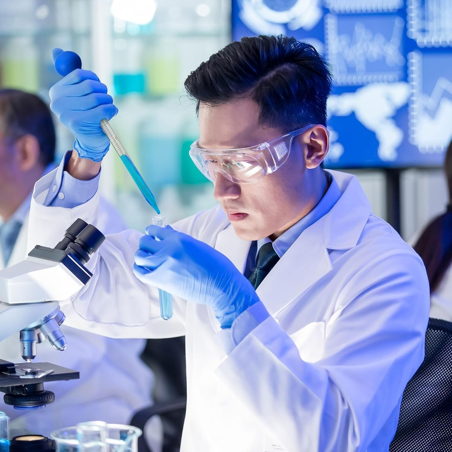 6 Pieces Glass Pipettes Graduated Dropper,Long Glass Pipette Dropper with 6 Rubber Caps and 1 Pcs Droppers Brush image number 4