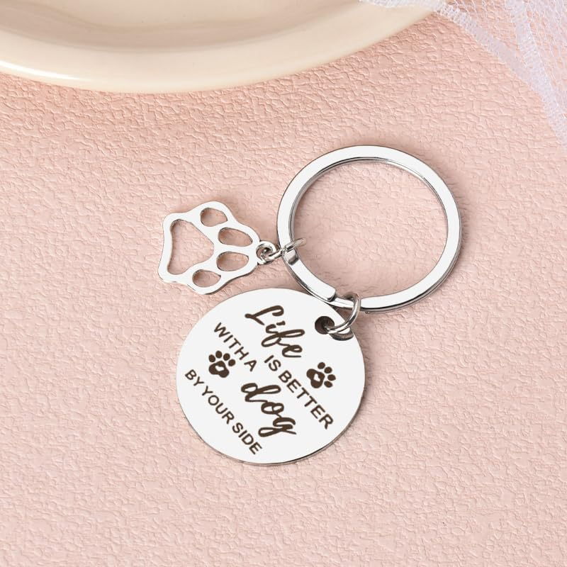 Birthday Gifts for Dog Lovers Women Men Loss of Pet Sympathy Keychian Gifts for Friends Daughter Son Christmas Bday Presents for Dog Mom Dad Owners Gifts for Bff Sisters Pet Remembrance Keychain image number 4