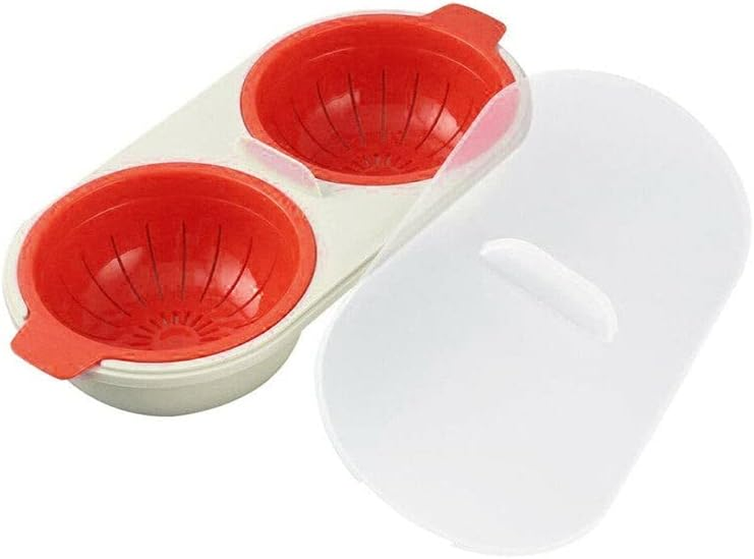 Egg Poacher Microwave Oven Kitchen Novelty Gadgets Sandwich Breakfast Cooker, Quick, Easy & Healthy Breakfast Maker