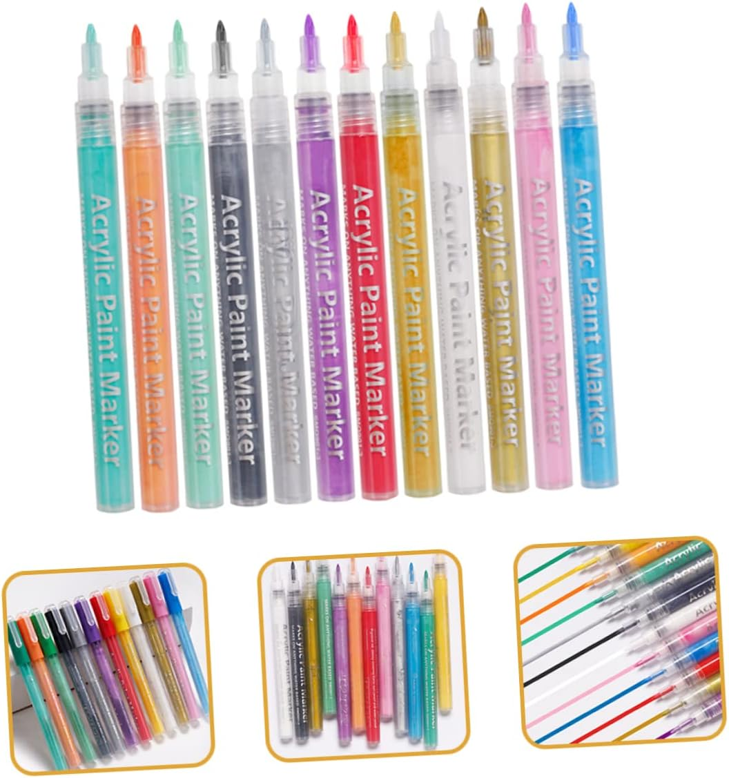 12Pcs Manicure Kit Nail Art Pens Graffiti Line Pen Painting Tool for Diy